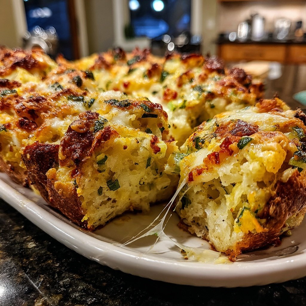Zupfbrot Mit Lauch Und Käse