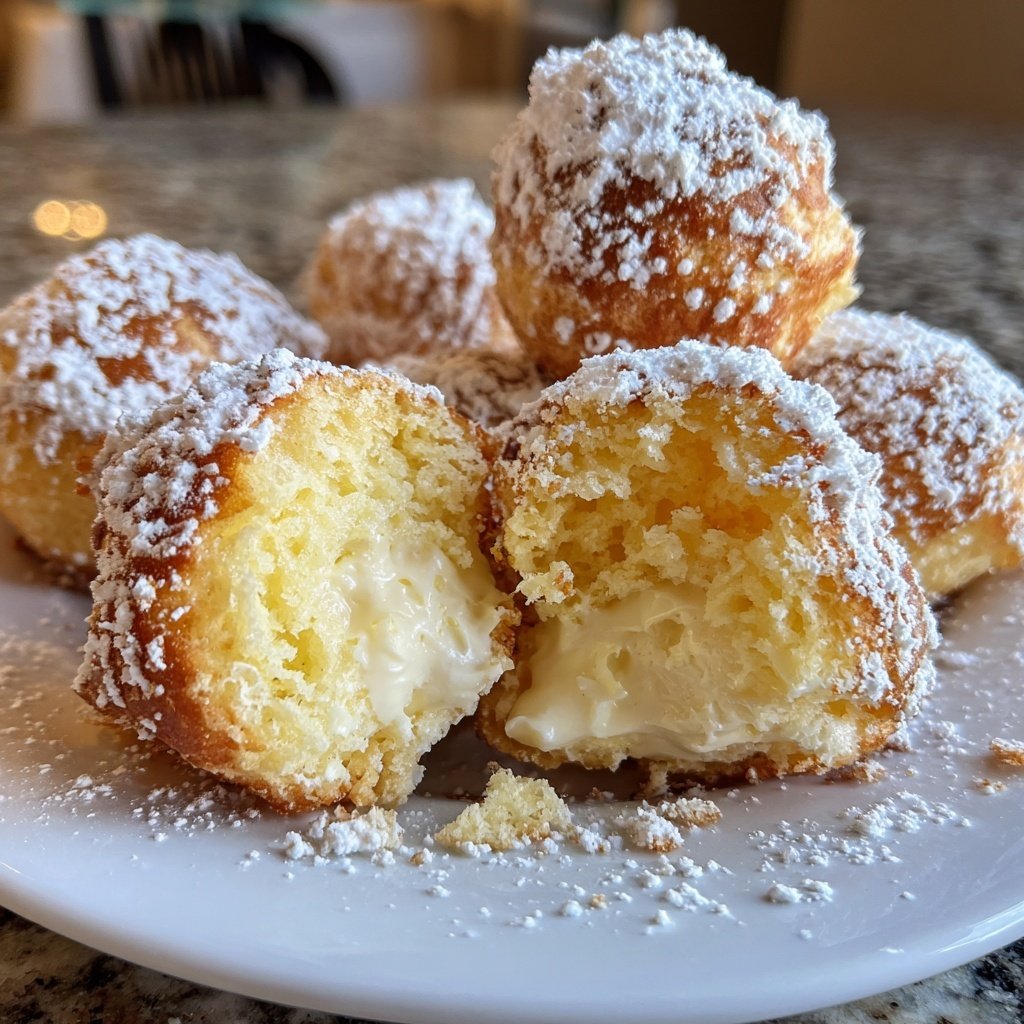 Quarkbällchen mit Vanillearoma