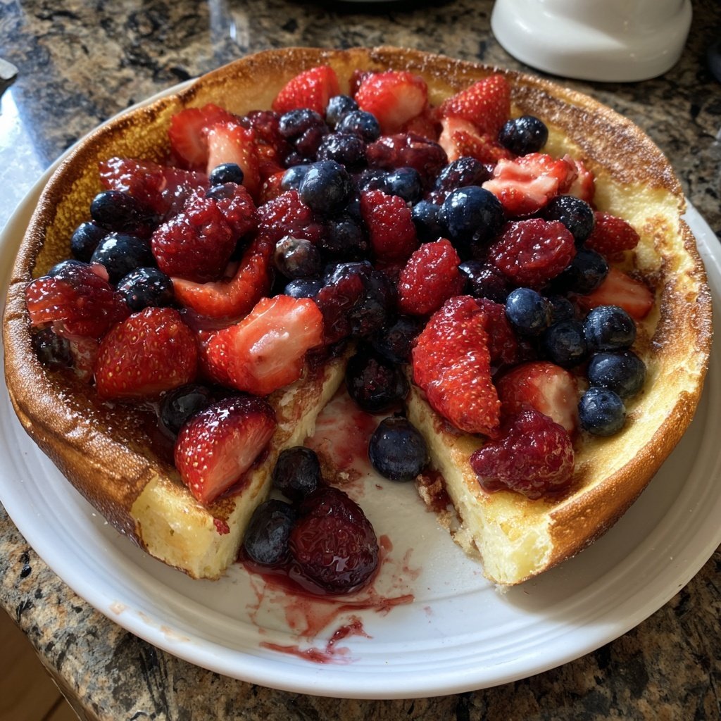 Pfannkuchen mit Beerenmix
