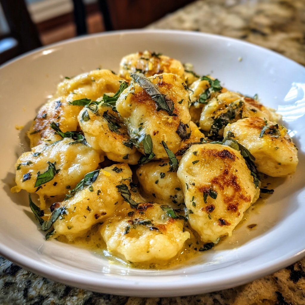 Ricotta-Gnocchi mit Zitronenschale