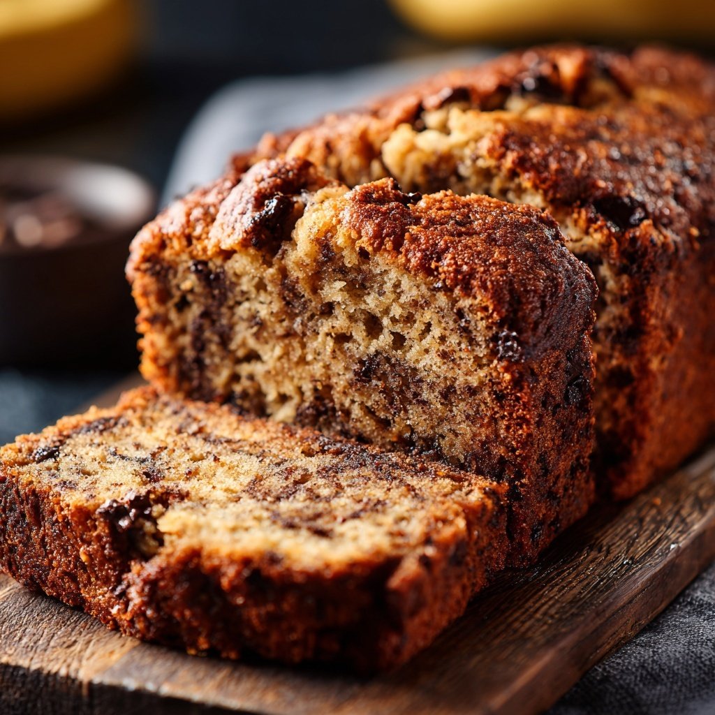 Bananenbrot mit Kakao